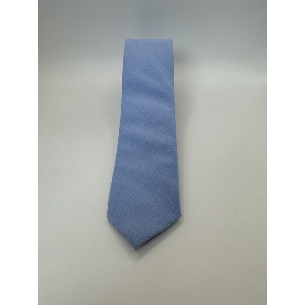 Original Penguin by Munsingwear Mens Slim Skinny Woven Tie Light Blue Solid - Picture 1 of 5